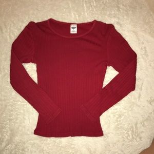 Old Navy Red Ripped Tshirt